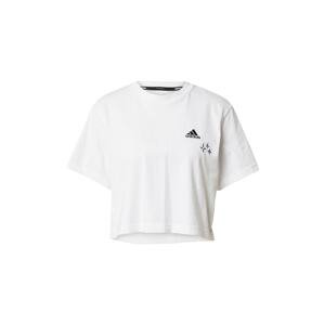 ADIDAS SPORTSWEAR Funkčné tričko 'Scribble Embroidery '  čierna / biela
