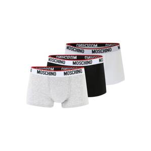 Moschino Underwear Boxerky  sivá melírovaná / červená / čierna / biela