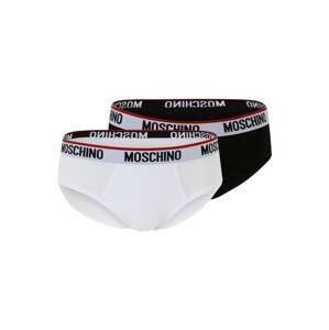 Moschino Underwear Boxerky  sivá / burgundská / čierna / biela