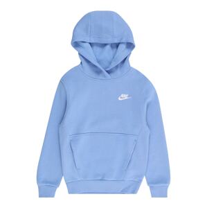 Nike Sportswear Mikina 'Club Fleece'  dymovo modrá / biela