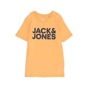 Jack & Jones Junior Tričko  tmavomodrá / oranžová