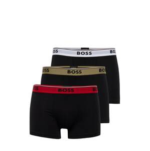 BOSS Black Boxerky 'Power'  kaki / červená / čierna / šedobiela