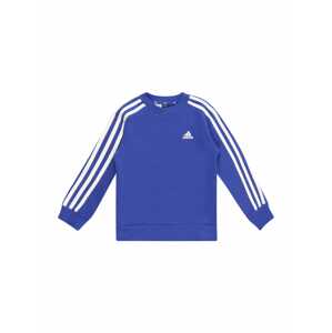 ADIDAS SPORTSWEAR Športová mikina 'Essentials 3-Stripes '  modrá / biela