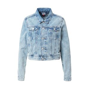 Tommy Jeans Prechodná bunda 'IZZIE'  námornícka modrá / modrá denim / jasne červená / biela