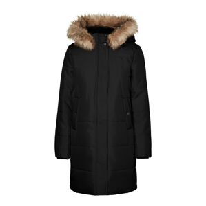 VERO MODA Zimný kabát 'ADDISON'  béžová / čierna