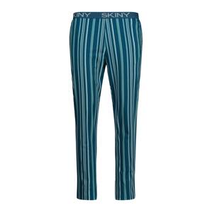 Skiny Pyžamové nohavice  modrozelená / petrolejová / biela