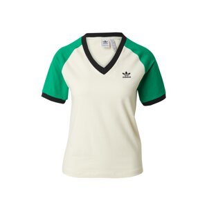 ADIDAS ORIGINALS Tričko 'Adicolor 70S Cali'  trávovo zelená / čierna / šedobiela