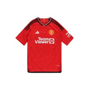 ADIDAS PERFORMANCE Funkčné tričko 'Manchester United 23/24 Home'  červená / svetločervená / čierna / biela