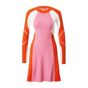BOSS Orange Pletené šaty 'Firoko'  oranžová / ružová / biela
