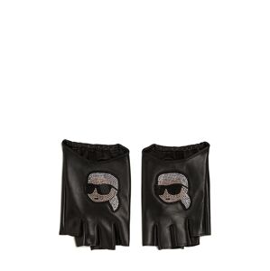 Karl Lagerfeld Rukavice bez prstov  telová / čierna / biela