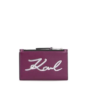 Karl Lagerfeld Peňaženka  purpurová / biela