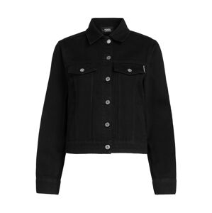 Karl Lagerfeld Prechodná bunda 'Ikonik Rhinestone'  čierna