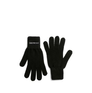 Calvin Klein Prstové rukavice  čierna / šedobiela