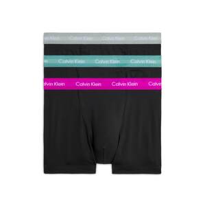 Calvin Klein Underwear Boxerky  sivá / petrolejová / fuksia / čierna