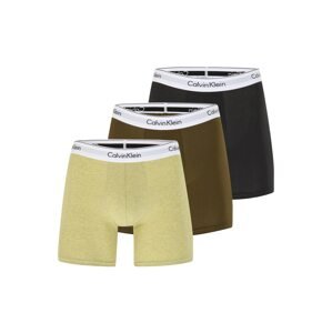 Calvin Klein Underwear Boxerky  žltá melírovaná / olivová / čierna / biela