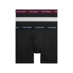 Calvin Klein Underwear Boxerky  bordová / čierna / biela