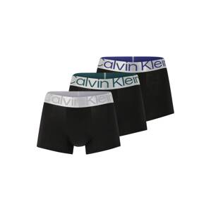 Calvin Klein Underwear Boxerky  petrolejová / tmavofialová / čierna / strieborná