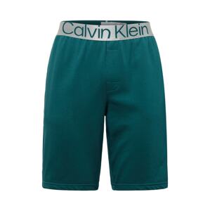 Calvin Klein Underwear Pyžamové nohavice  striebornosivá / petrolejová