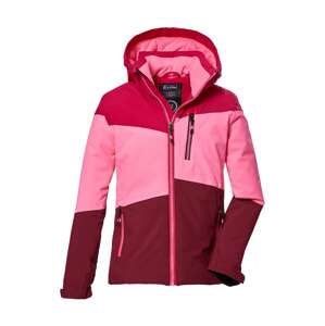 KILLTEC Športová bunda  ružová / červená / burgundská