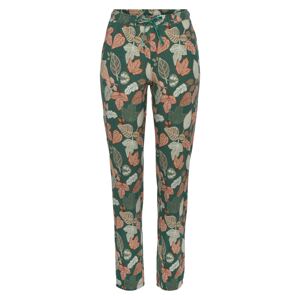 VIVANCE Pyžamové nohavice  zelená / smaragdová / zmiešané farby