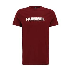 Hummel Funkčné tričko  merlotová / biela