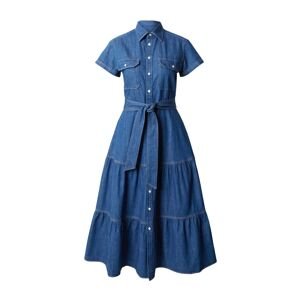 Polo Ralph Lauren Košeľové šaty  modrá denim
