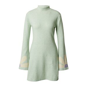 florence by mills exclusive for ABOUT YOU Pletené šaty 'Captivated'  béžová / pastelovo zelená / levanduľová