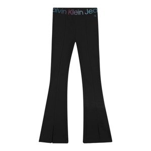 Calvin Klein Jeans Nohavice  modrá / fialová / čierna