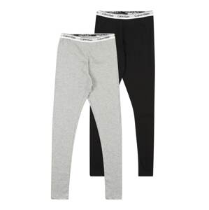 Calvin Klein Jeans Legíny  sivá melírovaná / čierna / biela