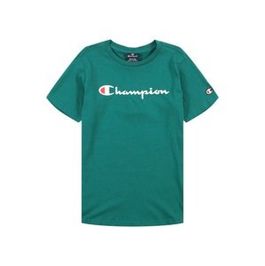 Champion Authentic Athletic Apparel Tričko 'Classic'  smaragdová / červená / biela