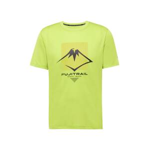 ASICS Funkčné tričko 'FUJITRAIL'  neónovo zelená / oranžová / čierna