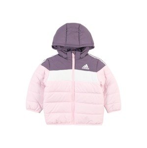 ADIDAS SPORTSWEAR Športová bunda  tmavofialová / pastelovo ružová / biela