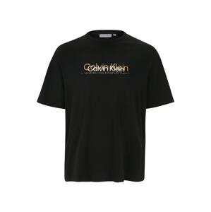 Calvin Klein Big & Tall Tričko  svetložltá / čierna / biela