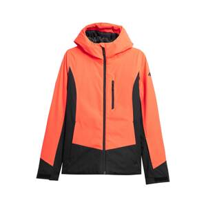 4F Outdoorová bunda  neónovo oranžová / čierna