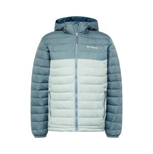 COLUMBIA Outdoorová bunda 'Powder Lite Hooded'  dymovo modrá / pastelovo modrá / šedobiela