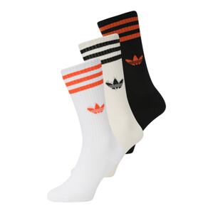 ADIDAS ORIGINALS Ponožky 'Solid Crew '  oranžová / čierna / šedobiela / biela ako vlna