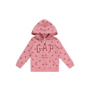 GAP Tepláková bunda  ružová / rosé / biela