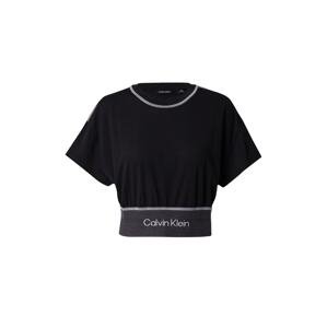 Calvin Klein Sport Funkčné tričko  čierna / biela