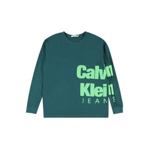 Calvin Klein Jeans Tričko  pastelovo modrá / svetlozelená