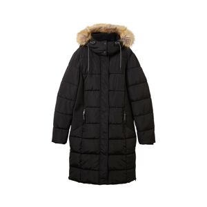 TOM TAILOR Zimný kabát  svetlohnedá / čierna