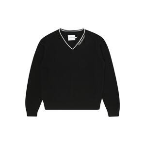 Calvin Klein Jeans Sveter 'CEREMONY'  čierna / biela