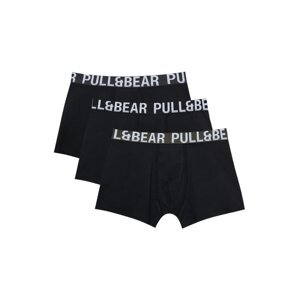 Pull&Bear Boxerky  svetlosivá / tmavosivá / kaki / čierna
