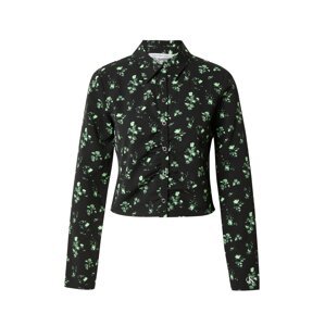 Calvin Klein Jeans Blúzka  zelená / čierna