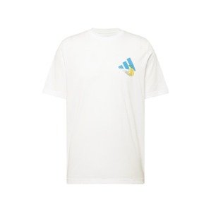 ADIDAS PERFORMANCE Funkčné tričko 'Aeroready Daily Served Graphic'  modrá / žltá / zelená / biela