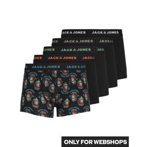 JACK & JONES Boxerky 'SUBOO'  modrá / svetlozelená / oranžová / čierna