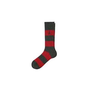 Scalpers Ponožky  sivá / červená
