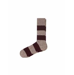 Scalpers Ponožky  čokoládová / svetlohnedá