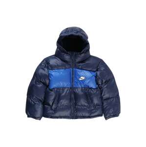 Nike Sportswear Zimná bunda  námornícka modrá / kráľovská modrá / biela