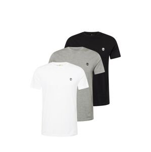 TIMBERLAND Tričko  sivá melírovaná / čierna / šedobiela