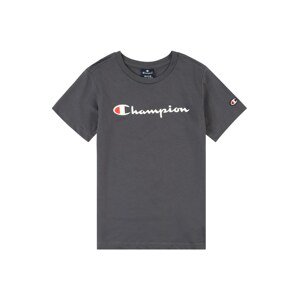 Champion Authentic Athletic Apparel Tričko 'Classic'  sivá / červená / biela
